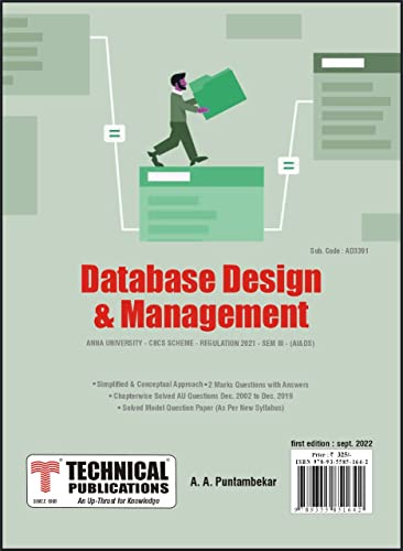 Database Design and Management for BE Anna University R21CBCS (II...