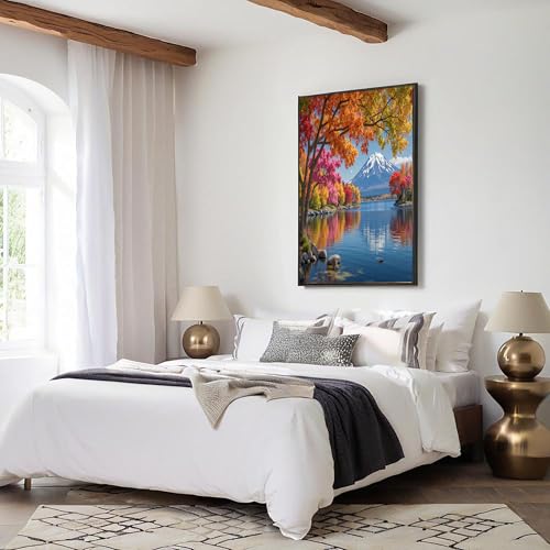 Lienzo de arces otoñales y Monte Fuji en gran formato 70x100cm 7