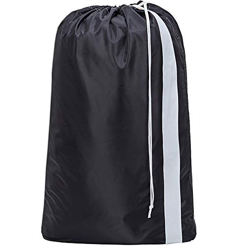 HOMEST XL Nylon Laundry Bag with Strap, Machine Washable Large Dirty Clothes Organizer