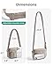 BAGSMART Cross Body Purse, Mini Crossbody Bags for Women Travel Purse, Puffy Shoulder Handbag Wallet with RFID Blocking Slots, Brown-small