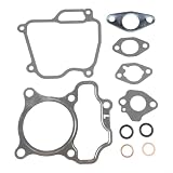 Kompletter Dichtungssatz für EX17 EX21 Motoren, 4-Zylinderkopf-Kurbelgehäuse-Dichtungssatz mit Krümmerdichtungen für Rasenmäher-Motor-Umbauteile
