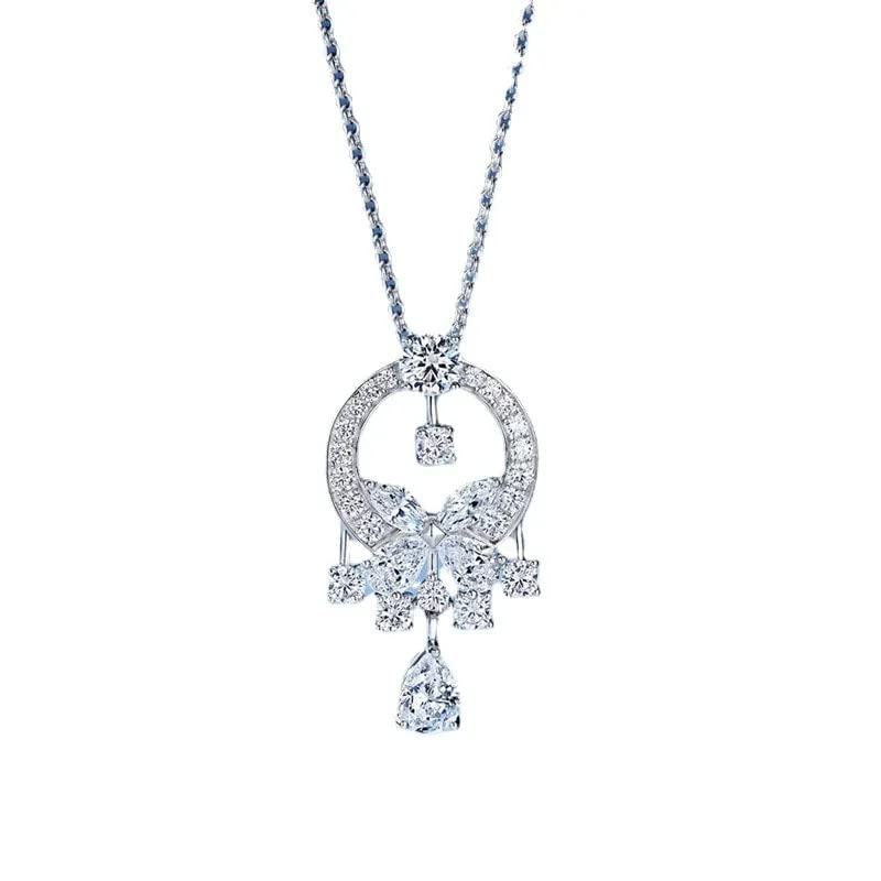 Collier rubis femme idée cadeau anniversaire précieux avec diamant en argent