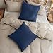 PHF 100% Cotton Waffle Weave Throw Pillow Cover, 18