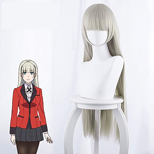 Miniatura 2 de JabrOn Anime Kakegurui Compulsive Gambler Cosplay Wigs Runa Yomozuki Ririka Momobami Cosplay Wigs Heat Resistant Synthetic Wig +Wig Cap