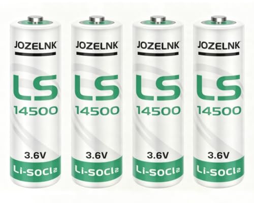 JOZELNK 4 X LS14500 3.6V Li-SOCl2 Batteries Use for Smart Oil Gauge Non Rechargeable