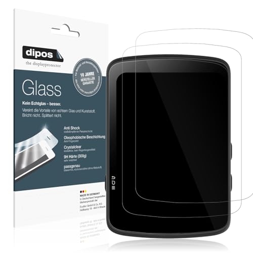 dipos I 2x Protector de Pantalla compatible con Bryton Rider 17 Vidrio Flexible Cristal Proteccion 9H