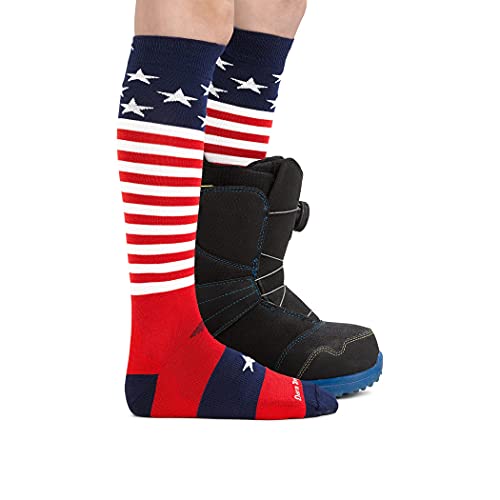 Darn Tough Vermont Boys' Captain Stripes Junior Light Socks4