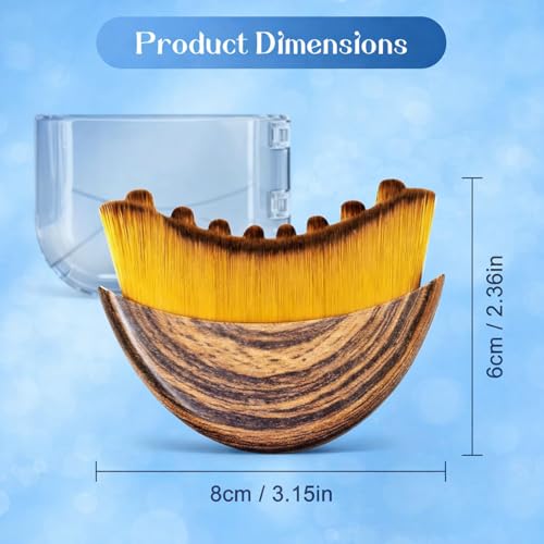Image of Contour Face Brush for Sculpting & Drainage - Facial Massager for Jawline, Chin & Neck - Reduces Puffiness, Promotes Detox & Lift - Soft Bristles, Improves Skin Glow(Face-Jawline-Brush)