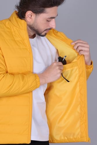 Image of RARE TIMES Men Puffer Jacket | Padded Jacket | Quilted Jacket | Trendy Winter Full Sleeve with Zipper Pocket Jacket (Pack of 1)