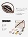 WESTBRONCO Crossbody Bags for Women, Medium Size Shoulder Handbags, Wallet Satchel Purse with Multi Zipper Pocket Beige with Brown