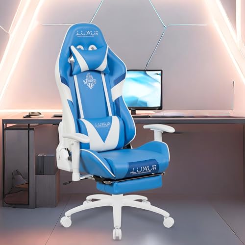Dr Luxur® Leeroy Ergonomic Gaming Chair for Office Work at Home w...