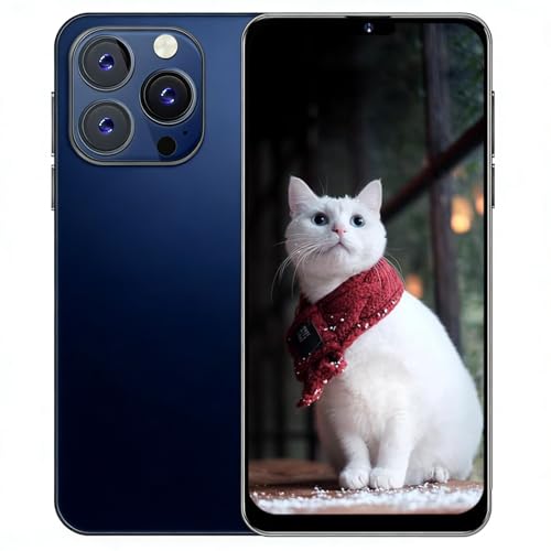 PrzTIk Teléfono económico con Pantalla HD 6,3'', 16GB ROM (hasta 128GB), batería 4000mAh, Doble SIM, Doble cámara, Android 10.0, WiFi, Bluetooth y reconocimiento Facial(Dark Blue)