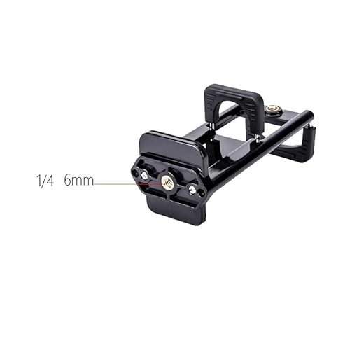 ThtRht 2 Pack Universal Tablet Tripod Mount Adapter with Standard 1/4 inch Screw Thread 2 in 1 Phone Tripod Mount Clip Clamp Holder Bracket for iPad iPhone Smartphone Camera Tripods Stand Selfie Stick
