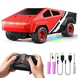 HOMETALL Remote Control Car RC Trucks - 2WD RC Truck Toy RC Cars for All Terrain, 1/24 Scale Pick-up Hobby Monster Truck Toys 2.4GHz Off-Road Vehicles Kids Gifts for Boys/Girls Age 3+, Red