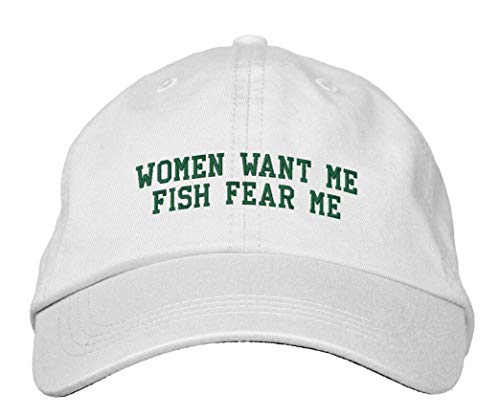 Turesi embroidered hat women want me fish fear me green embroider…