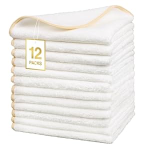 Soowash Weiche Gesichtshandtuch-Sets 12er-Pack