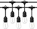 Produktbild SALCAR 15m Außen LED Lichterkette Garten, 15 x E27 LED Glühbirnen IP65, S14 Deko Lampe Wasserdicht Dekolampe für Haus Dekoration, Party, Hochzeit, Grill, Weihnachten