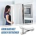 Hohopeti Large Aluminum Fridge Hooks Thickened Freezer Shelf Clips Refrigerator Support Clamp Tool for Organizing and Optimizing Space in Refrigerator and Display Cabinets
