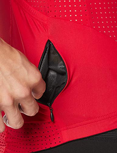 Briko Corsa Jersey, Maglia Uomo, 902 Rosso-Nero, L...