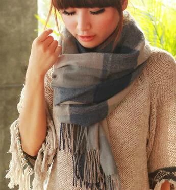 weibestshop Mujeres Plaid Cómodo cálido extra grandes Tartan  Cozy cuadros Pashmina