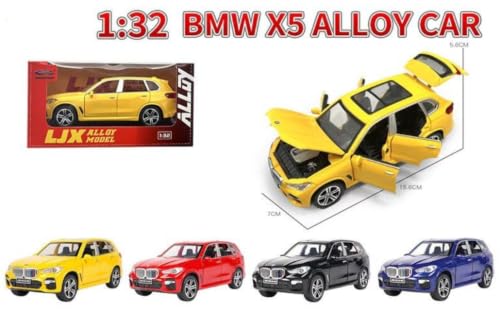 Image of Kiddie Galaxia BW X5 SUV Car 1:32 Model Car Alloy Metal Pull Back Die-cast Metal Toy car with Openable Doors & Light Music Gifts Toys Kids【Colors as Per Stock】