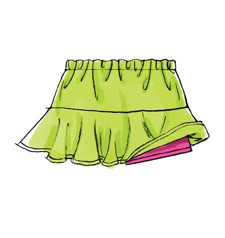 McCall 's Schnittmuster 6918 Kinder/Mädchen Bonbonfarben Größen: 7–44–12–14