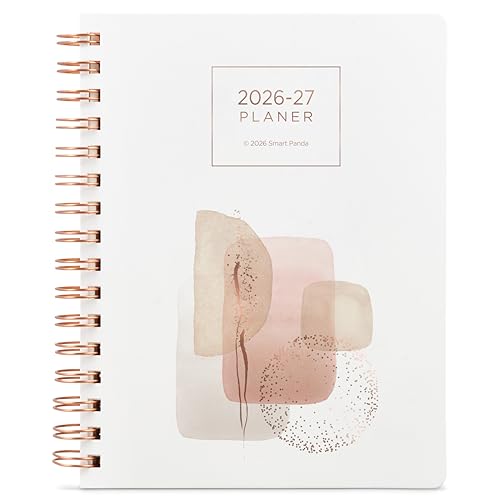 A5 Planer 2026 2027 von Smart Panda Terminplaner Roségold Wochenplaner A5 Kalender Planer Juni 2026 bis Juli 2027 auf Deutsch