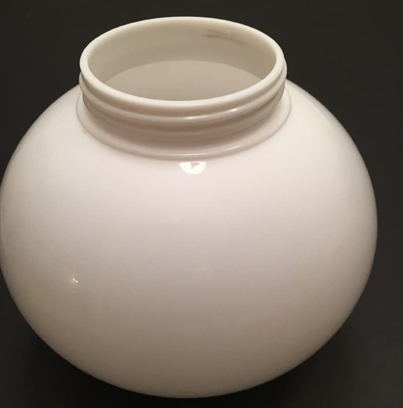 Lamp Post Globes Replacement | 8" Diameter | Smooth Textured | Made In USA | Fluorolite Plastics (Fitter Neck, Bronze)