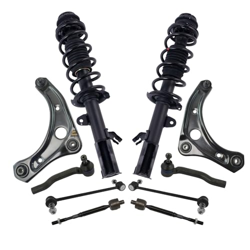 TRQ Front Steering & Suspension Kit Compatible with 2012-2019 Nissan Versa 2014-2019 Versa Note