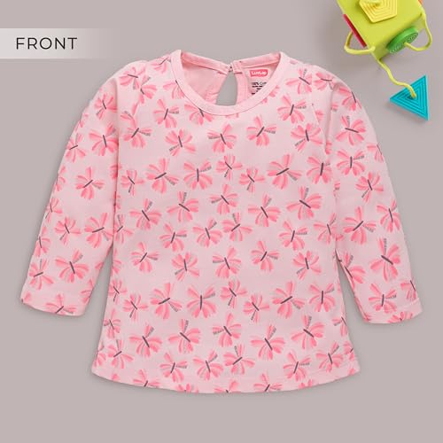 Image of LuvLap Baby Girls 100% Cotton Full Sleeve Girls Top, Pack of 02