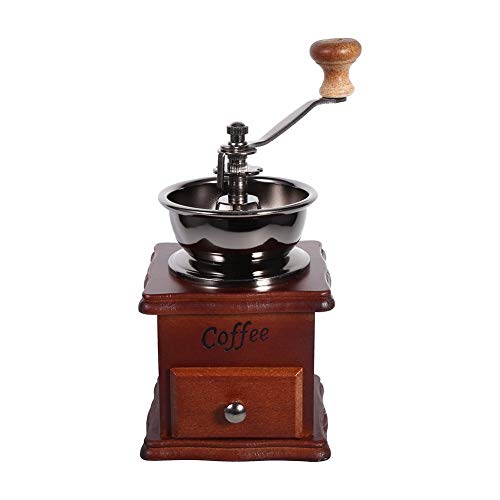 Mini Manuelle Kaffeemühle Handgemachte Maschine Cafetera Kaffeemaschine Mühle Holz Metall Design Retro Bohne Konische Grat