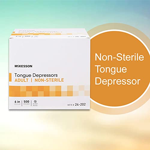 McKesson Tongue Depressor, Non-Sterile, Wooden, Adult, 6 in, 5000 Count - Thumbnail 3