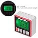 360 Degree Mini Digital Level and Angle Meter with Magnetic Base and Backlit LCD Display for Industrial Angle Measurement and Leveling - Shockproof ABS Construction