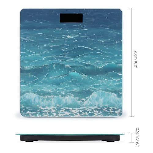Báscula digital de baño con capacidad 400 lb pantalla LCD miniatura 2