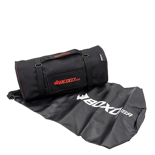 Image of Boxo USA Combo Tool Roll 82-Piece Metric and SAE Tool Roll and Dry Bag - Compact Organizer for Tools
