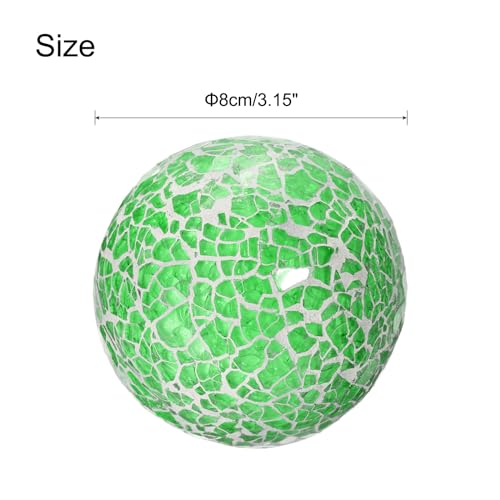 Bolas decorativas de vidrio verde de alta calidad para jarrones 3