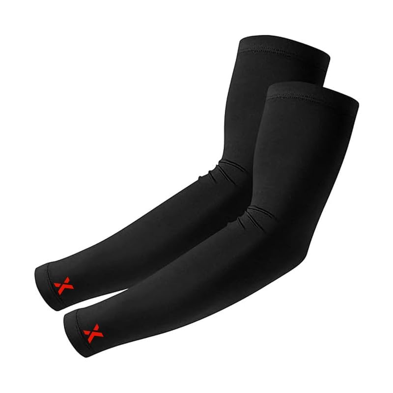 Black Cotton Arm Sleeves - Cooling, Sweat-Absorbing, and Stretchable UV Protection Sleeves for Men & Women, Perfect for Outdoor Adventures & Everyday Use-image-23
