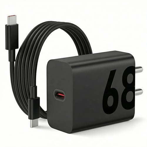Image of UNIGEN 68W Charger Compatible with Motorola Edge 60 Pro /Fusion /Edge 50 Fusion, Edge 50 Ultra /50 Pro /Razr 50 Ultra /Moto G84 /G45 /G54 /E40 /G35, 68w Turbopower Fast Charger | Not Supports Laptop Charging