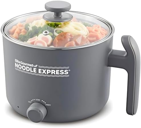 Elite Gourmet NOODLE EXPRESS™ Hot Pot, Prepare Ramen, Rice, Soups...