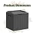 Greesum 31 Gallon Resin Deck Box All Weather Outdoor Storage Boxes for Patio Furniture Set,Outdoor Toys,Garden Tools,Gray