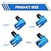 Titgoes 4 PCS Car Brake Line Clamp, Car Brake Oil Line Plug Tool, Automatic Fluid Stop Clamp Set, Universal for Most Cars (Blue)