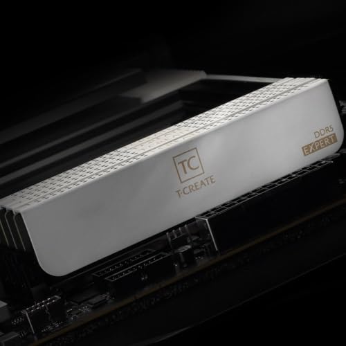 Image of TEAMGROUP T-Create Expert Overclocking 10L CL28 DDR5 32GB Kit (2 x 16GB) 6000MHz (PC5-48000) Intel XMP 3.0 & AMD Expo Compatible Desktop Memory Module Ram White - CTCWD532G6000HC28ADC01