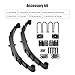 dreamdragon 6K Single Trailer Axle Suspension Kit with 5 Leaf Springs, U-Bolts & Hangers - 6,000lbs Capacity