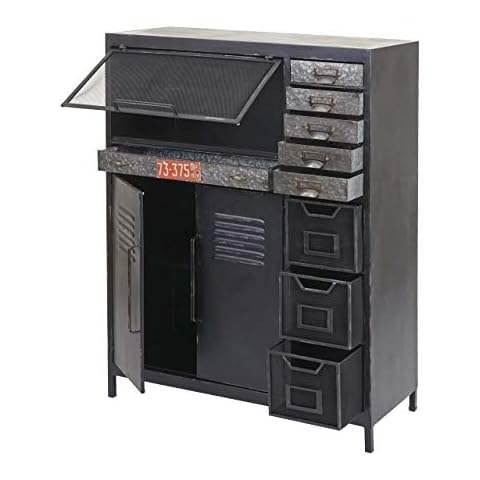 Mendler Apothekerkommode HWC-F32, Schubladenschrank Sideboard Cover