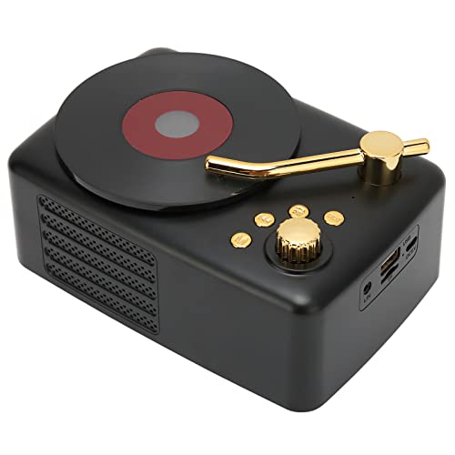 Haut-Parleur Bluetooth Stéréo USB Charge Retro Turntable Design Portable Mini Haut-Parleur sans Fil pour Home Party… - Les Beatles, Paul McCartney, John Lennon, RIngo Starr, George Harrison Haut-Parleur Bluetooth Stéréo USB Charge Retro Turntable Design Portable Mini Haut-Parleur sans Fil pour Home Party… – Image 3