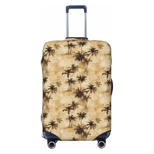Luggage Cover Protector - Retro Hawaiian Style Print Fit 25-28 Inch Suitcase Covers for Luggage