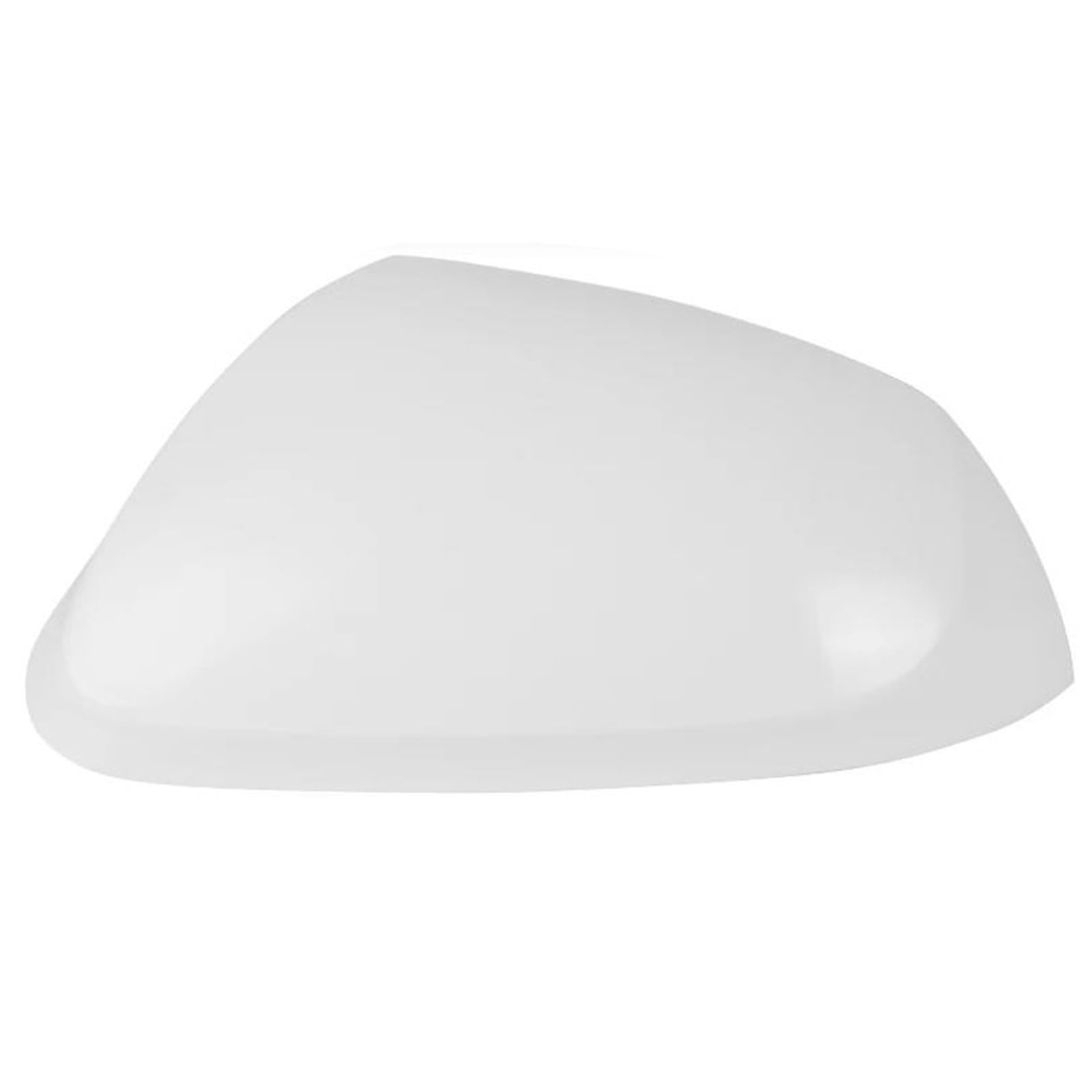 Esterno Calotta Specchietto Retrovisore Auto Per Hyundai I10 2014-2017 Nero Lucido/Bianco Primerizzato Calotta Copri Sinistro E Destro Copertura Specchietto(Primed white Left)