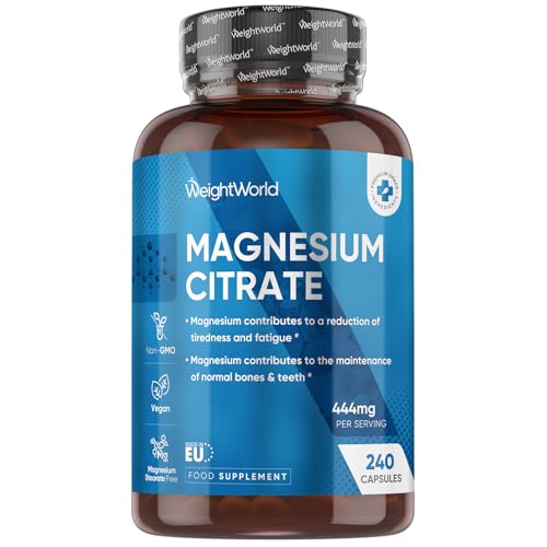 Magnesium Supplements | Magnesium Citrate Capsules (Buffered 30%)...