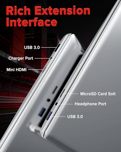 Image of 2026 Laptop Computer Notebook,15.6 inch IPS FHD Display,8GB RAM 256GB SSD,Celeron N5100 Processor,WiFi5,BT5.0,USB3.0,Backlit keyboard,Fingerprint for Business Home Office and Students,Silver