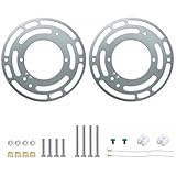 Universal Lighting Fixture Mounting Bracket Kit, 4 Inches Heavy Duty Round Crossbar for Chandelier, Pendant, Wall Lamp and Ceiling Fan (2 Pack)
